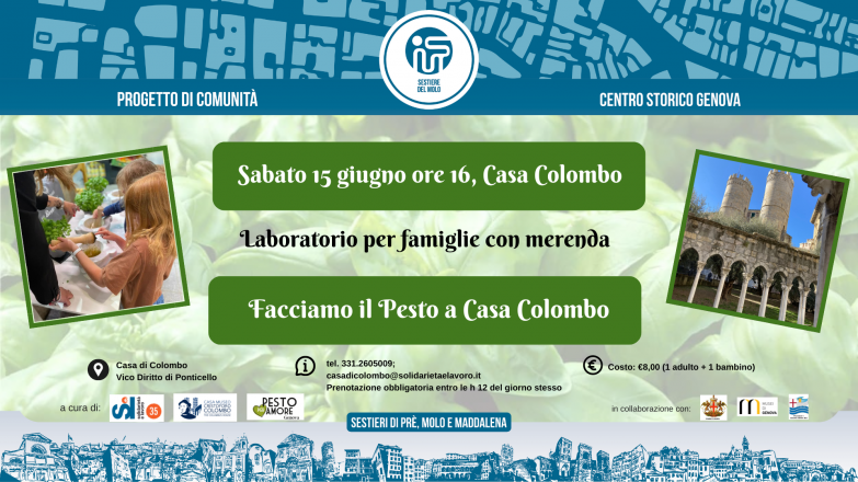 Facciamo il pesto a casa colombo!